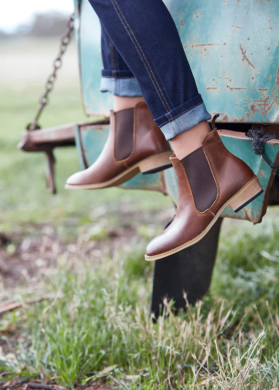 LADIES THOMAS COOK CHELSEA BOOTS- TAN
