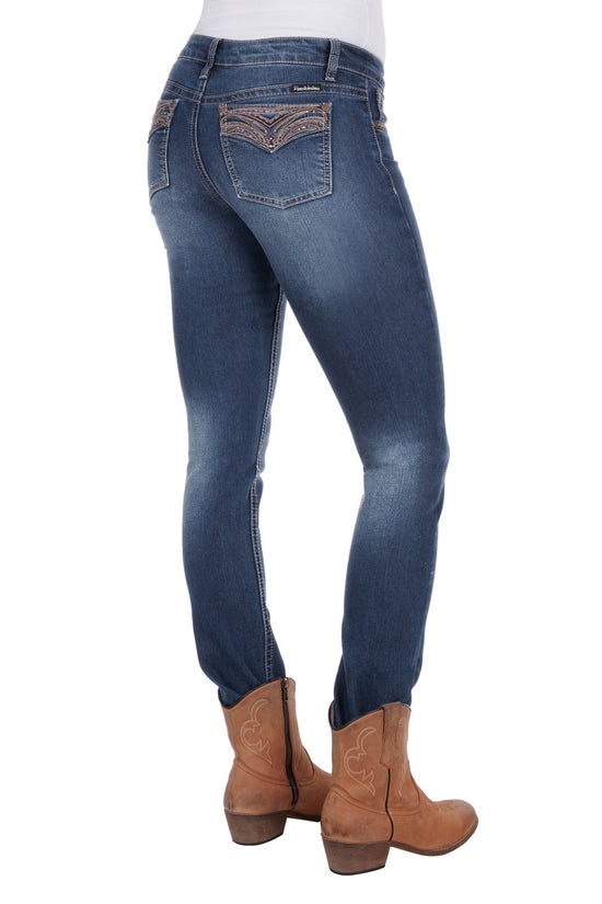 LADIES PURE WESTERN VIVIENNE SKINNY JEANS