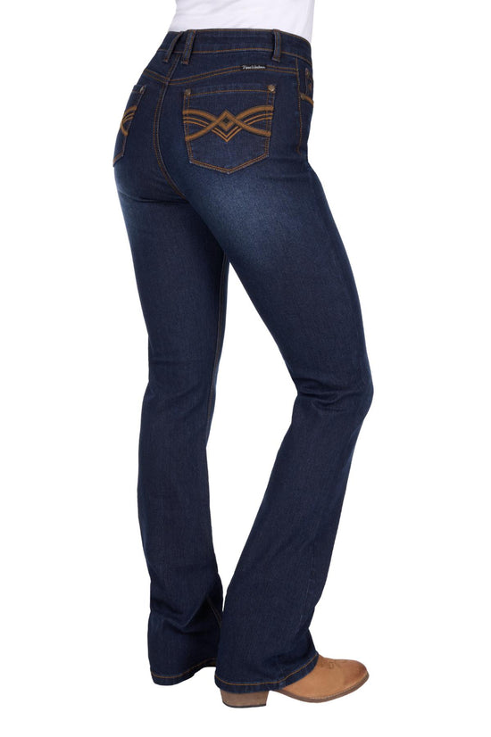 LADIES PURE WESTERN NOVA HIGH RISE BOOTCUT JEAN-34L