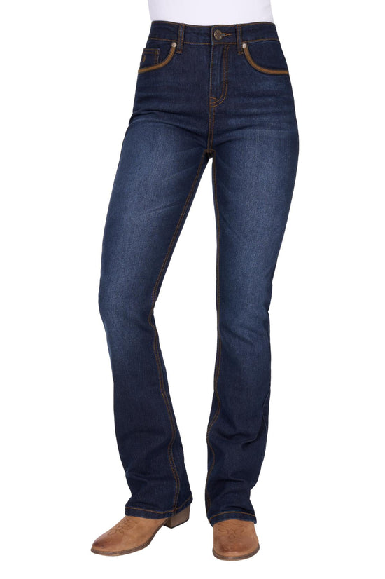 LADIES PURE WESTERN NOVA HIGH RISE BOOTCUT JEAN-34L