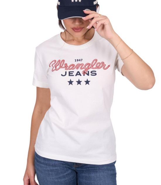 LADIES WRANGLER PIPER S/S TEE