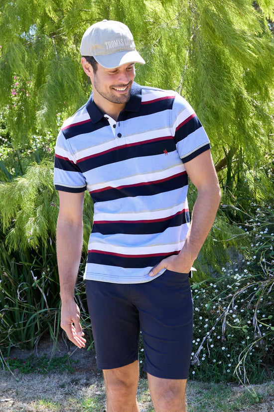 MENS THOMAS COOK GAVIN 1 PKT S/S POLO