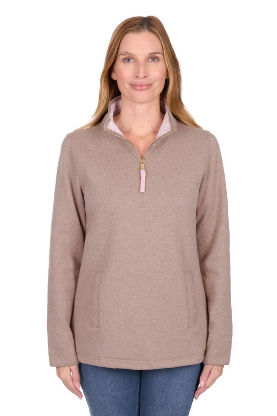 LADIES THOMAS COOK LYDIA 1/4 ZIP RUGBY