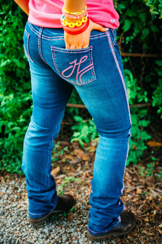 LADIES HITCHLEY AND HARROW SALEM MID RISE JEANS- 35INCH