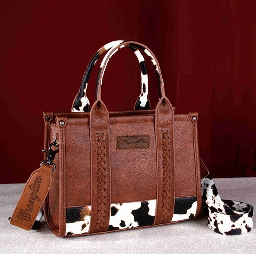 WRANGLER COW PRINT CROSSBODY BAG – Western Road Clothing Tack