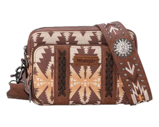 WRANGLER SOUTHWESTERN CROSSBODY WALLET BAG