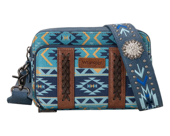 WRANGLER SOUTHWESTERN CROSSBODY WALLET BAG