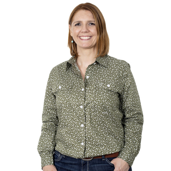 LADIES JUST COUNTRY ABBEY FULL BUTTON WORKSHIRT