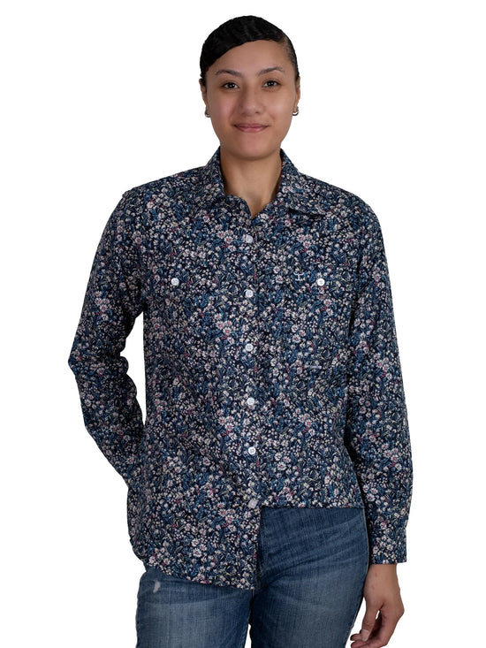 LADIES JUST COUNTRY ABBEY FULL BUTTON WORKSHIRT
