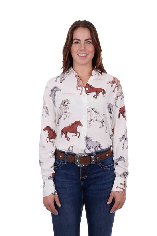 LADIES WRANGLER BEYER L/S SHIRT