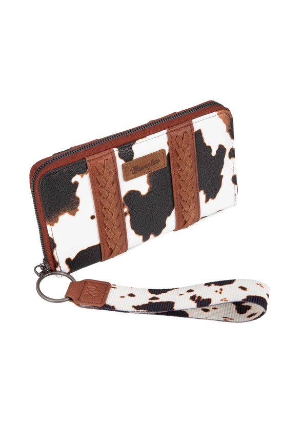 WRANGLER COW PRINT LARGE WALLET