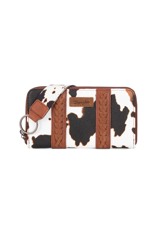 WRANGLER COW PRINT LARGE WALLET