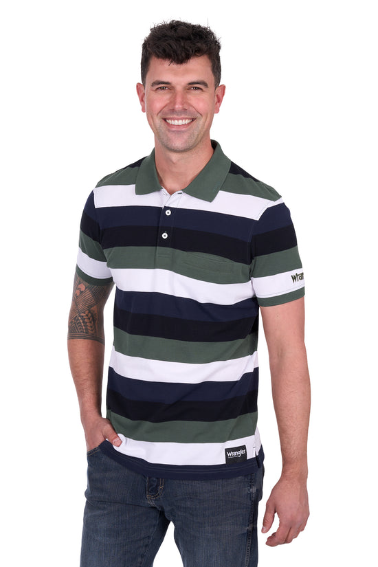MENS WRANGLER ALAN 1PKT S/S POLO