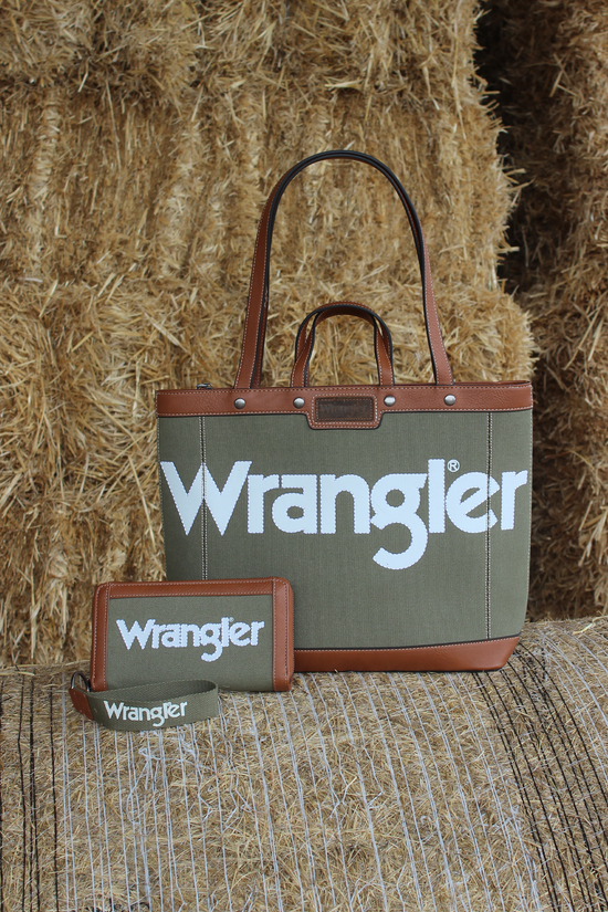 WRANGLER CANVAS ICONIC LOGO TOTE