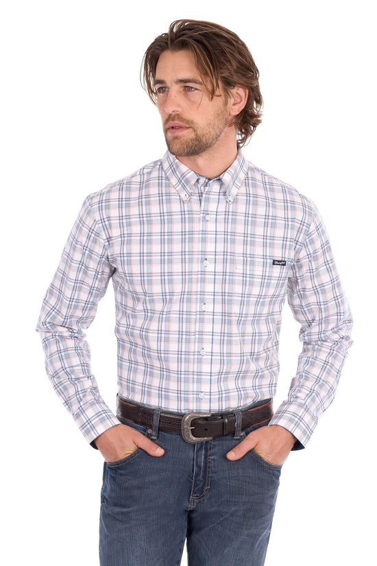 MENS WRANGLER BEN 1PKT L/S SHIRT