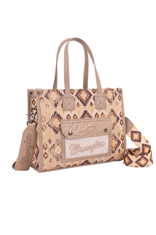 WRANGLER AZTEC CROSSBODY TOTE BAG