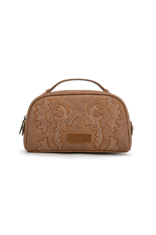 WRANGLER EMBROIDERED COSMETIC BAG