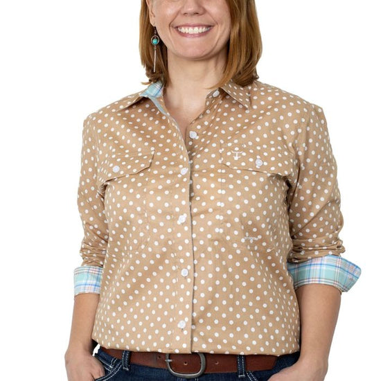 LADIES JUST COUNTRY ABBEY FULL BUTTON WORKSHIRT