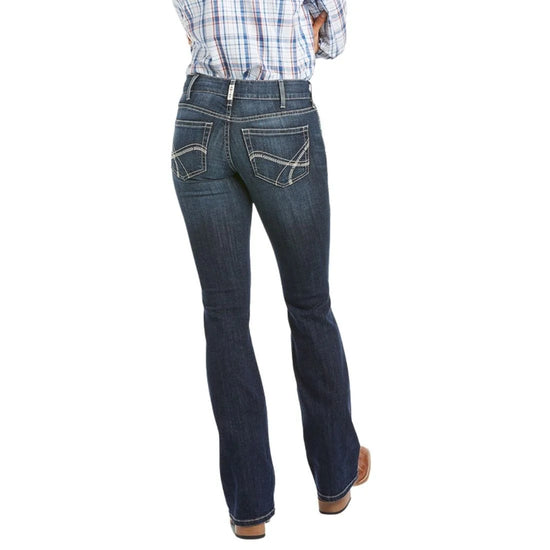 LADIES ARIAT R.E.A.L MID RISE ESTHER ARROW FIT BOOTCUT JEAN