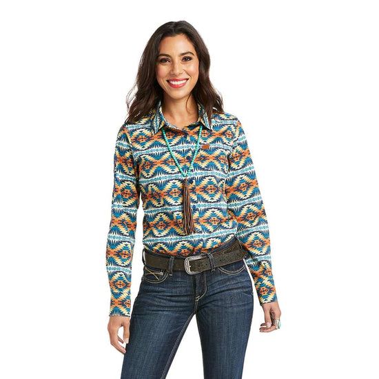 LADIES ARIAT PENDLETON TEAM KIRBY STRETCH L/S SHIRT