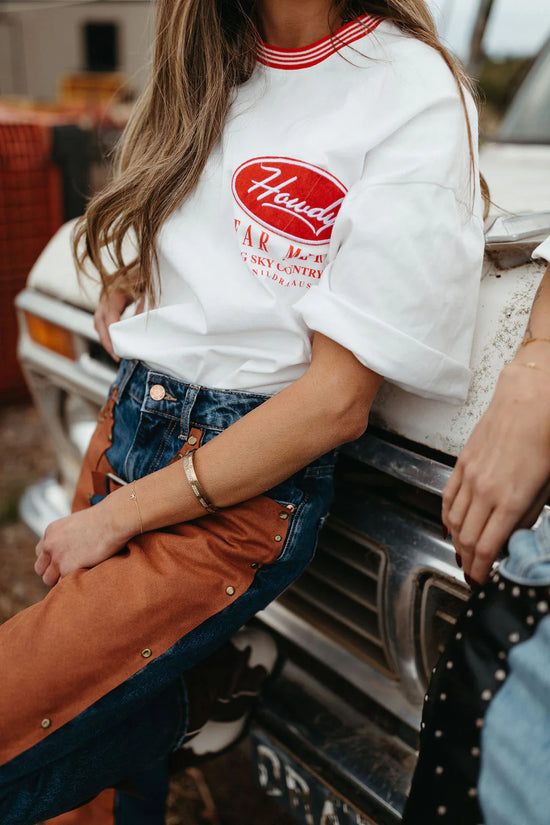 LADIES FAR MER BIG RED BOX TEE