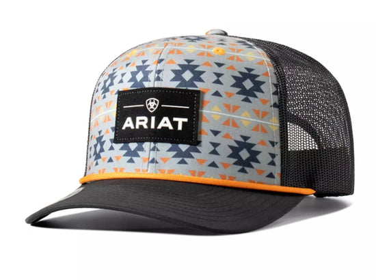 ARIAT CAP- SOUTHWEST SUEDE PATCH MESH SNAP BACK MULTI