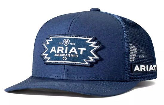 ARIAT CAP- SOUTHWEST PATCH MESH SNAP BACK NAVY