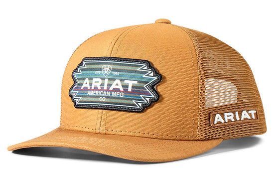 ARIAT CAP- MULTI SOUTHWEST PATCH MESH SNAP BACK GOLD