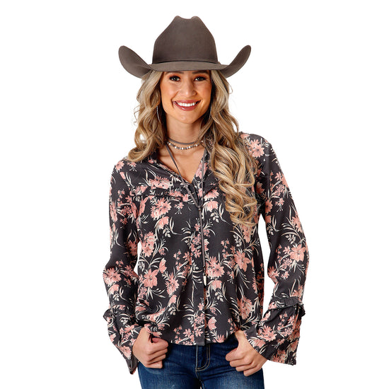 LADIES ROPER STUDIO WEST COLLECTION L/S BLOUSE