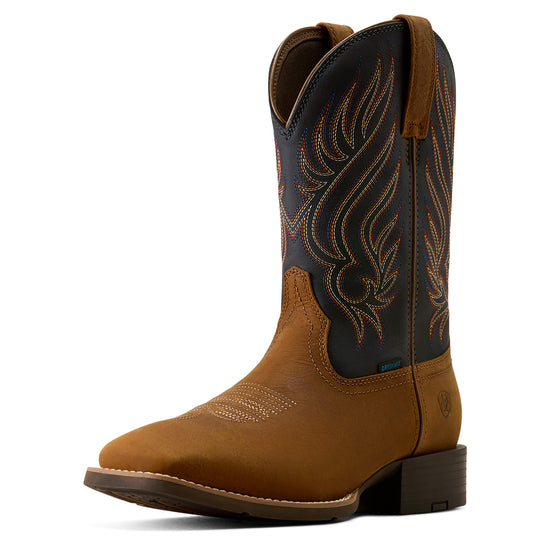 MENS ARIAT SPORT RIGGS H20 WST TAN BARK/ BLUE NIGHTS